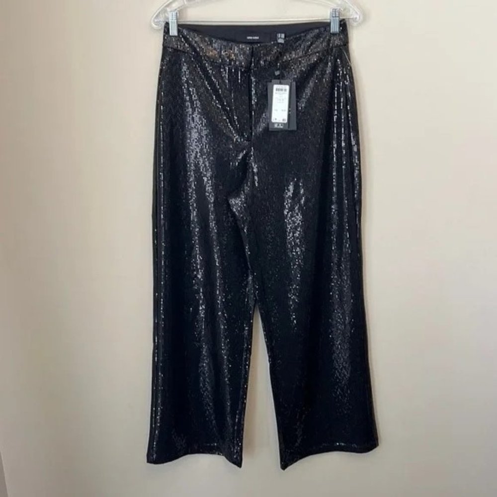 Vero Moda Lexi High Waisted Sequins Wide Leg Pants Size M/30